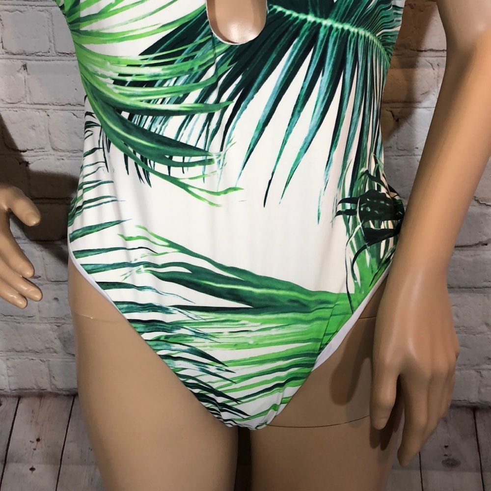 TiniBikini Palm Fronds Print One Piece Swimsuit XL - Picture 5 of 16